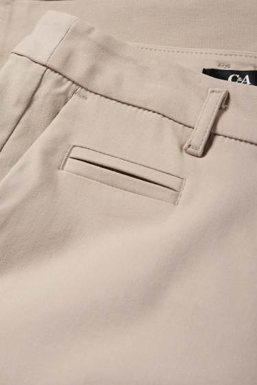 Damen - Caprihose - Mid Waist - Slim Fit - beige