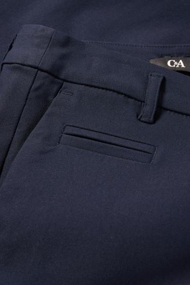 Mujer - Pantalón pirata - mid waist - slim fit - azul oscuro