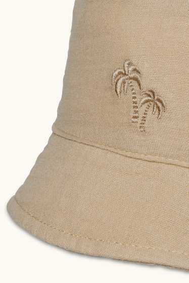 Bébés garçons - Palmiers - bob pour bébé - beige