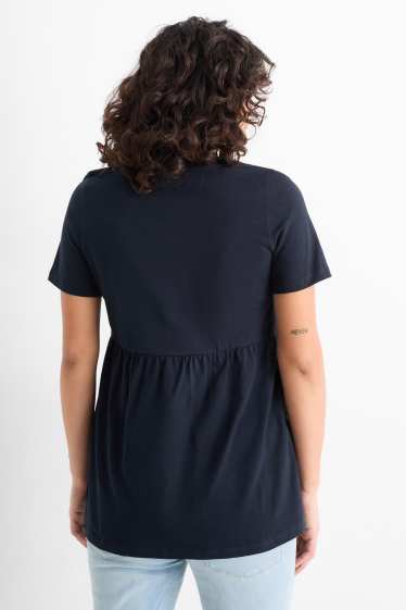 Femmes - T-shirt de grossesse - bleu foncé