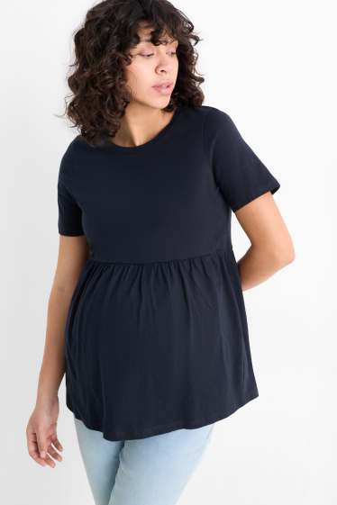 Femmes - T-shirt de grossesse - bleu foncé