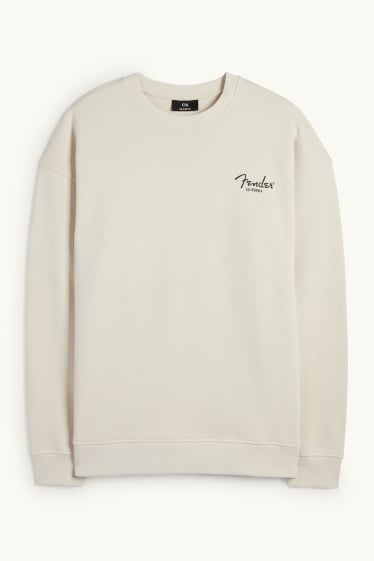 Men - Sweatshirt - Fender - light beige