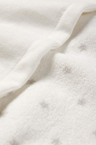 Children Boys - Bathrobe with hood - white