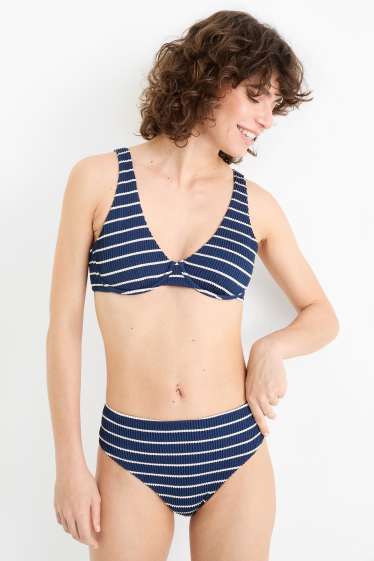 Women - Underwire bikini top - LYCRA® XTRA LIFE™ - dark blue