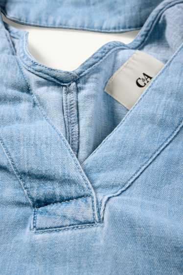 Dames - Tuniekjurk van denim - jeanslichtblauw