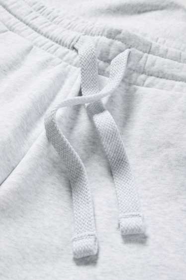 Mujer - Pantalón de deporte básico - gris claro jaspeado