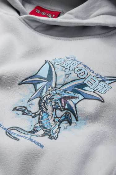 Niños - Yu-Gi-Oh! - sudadera con capucha - gris claro