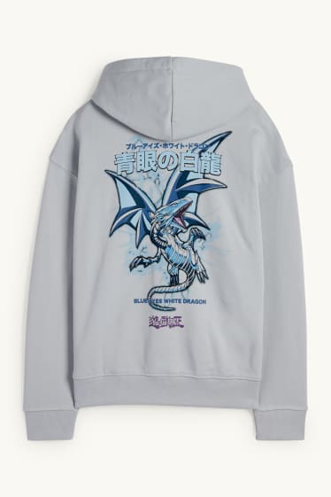 Niños - Yu-Gi-Oh! - sudadera con capucha - gris claro