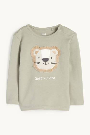 Baby Jungen - Safari - Baby-Pyjama - 2 teilig - hellgrün