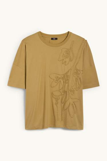 Dames - T-shirt - regular fit  - groen