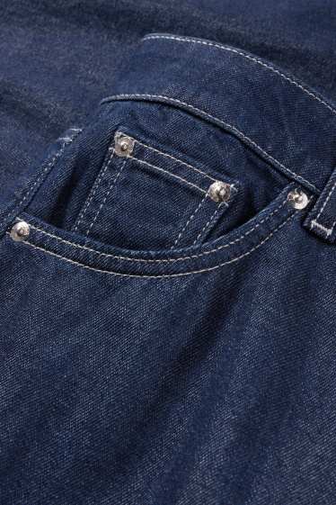 Dámské - Baggy jeans - mid waist - džíny - tmavomodré