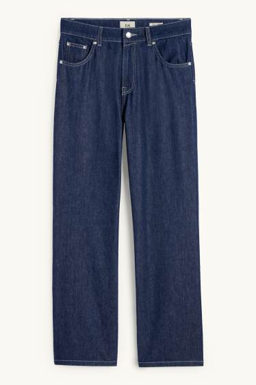 Dámské - Baggy jeans - mid waist - džíny - tmavomodré