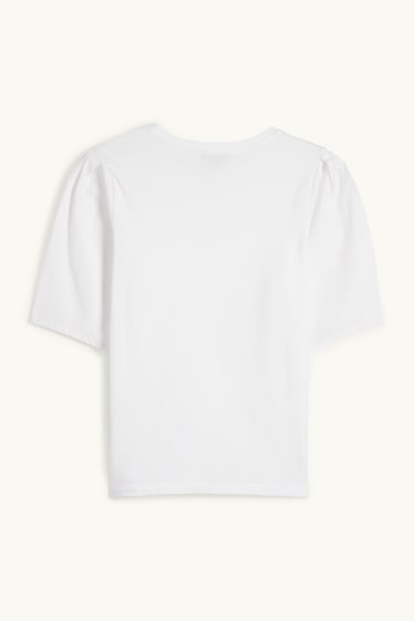 Women - T-shirt - regular fit - white