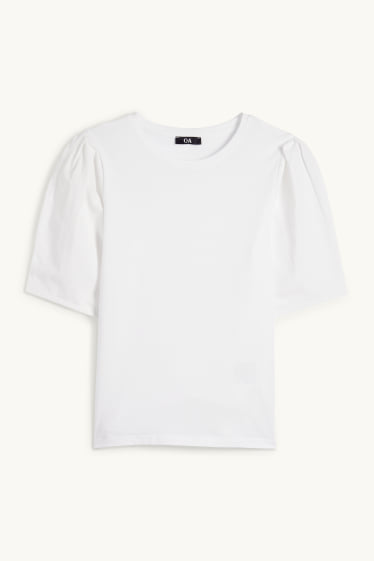 Women - T-shirt - regular fit - white
