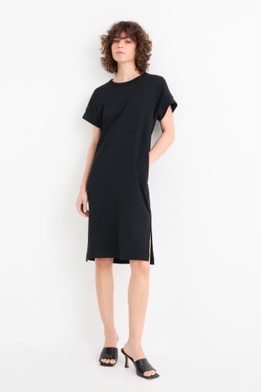 Donna - Vestito a t-shirt - nero