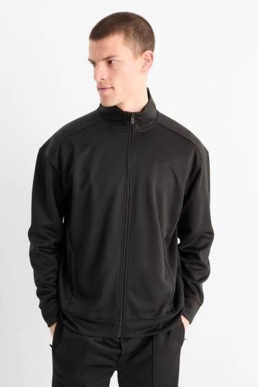 Hommes - Sweat zippé de sport - noir