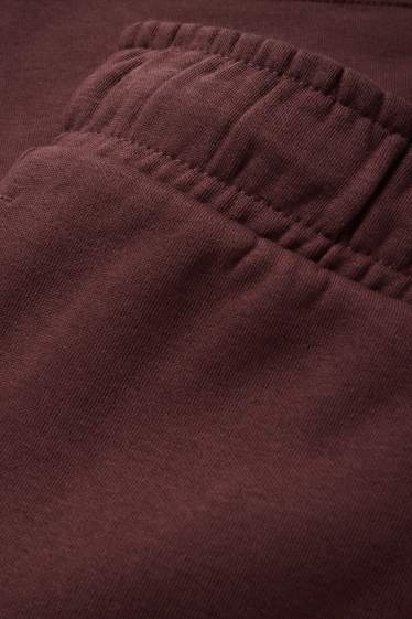 Home - Pantalons curts de xandall - marró fosc