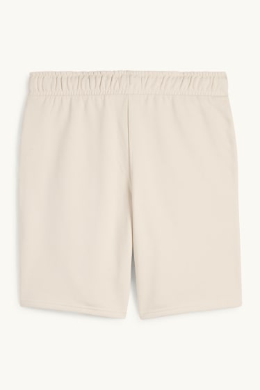 Home - Pantalons curts de xandall - beix clar