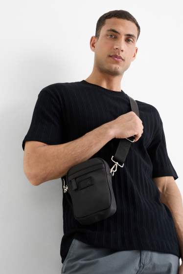 Home - Bandolera petita amb corretja extraïble - negre