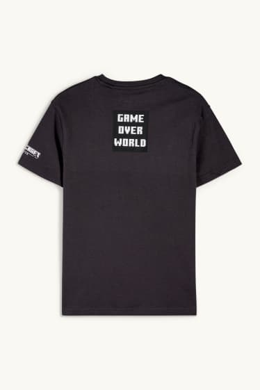 Kinder Jungen - Minecraft - Kurzarmshirt - dunkelgrau