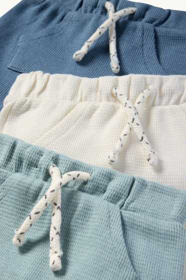 Baby Boys - Multipack of 3 - baby shorts - textured - cremewhite
