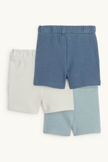 Baby Boys - Multipack of 3 - baby shorts - textured - cremewhite