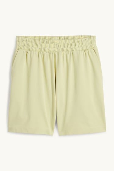 Femmes - Short basique en molleton - vert clair