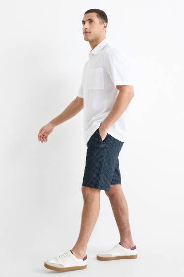 Uomo - Shorts - Flex - stampa minimal - blu scuro