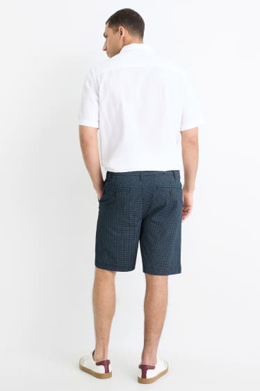 Uomo - Shorts - Flex - stampa minimal - blu scuro