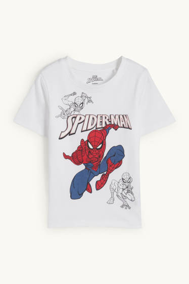 Děti - chlapci - Spider-Man - tričko s krátkým rukávem - bílá