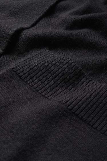 Femmes - Gilet long en maille - noir