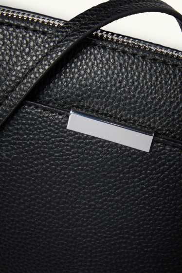 Dames - Schoudertas - imitatieleer - zwart