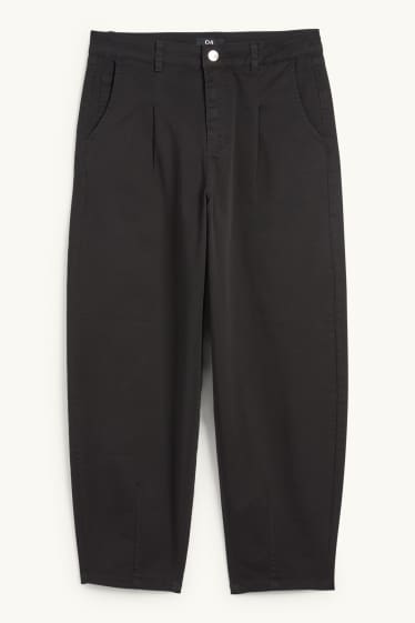 Femmes - Barrel jean - high waist - noir