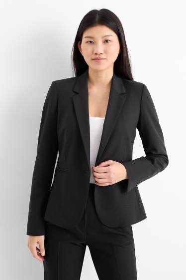 Femei - Blazer office - cambrat - negru