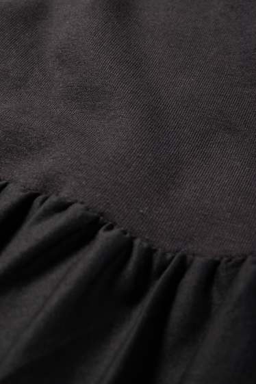 Damen - Fit & Flare Kleid - schwarz