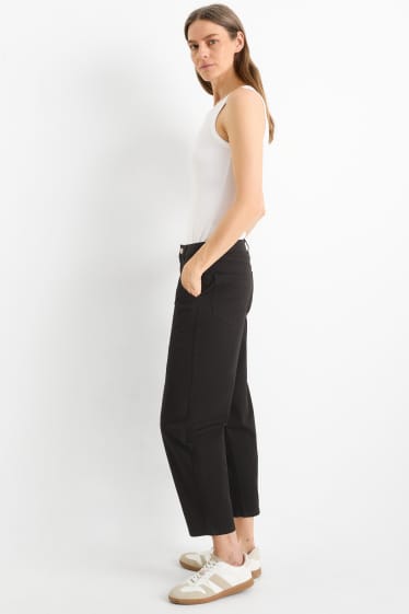Femmes - Barrel jean - high waist - noir