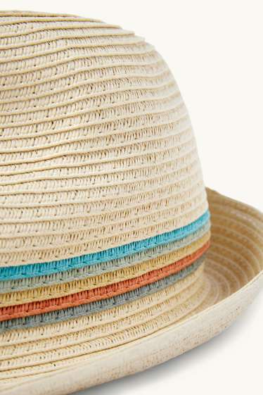Heren - Strohoed - beige