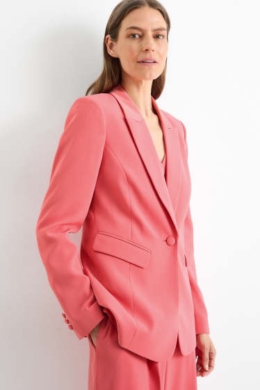 Women - Business blazer - fitted - pink