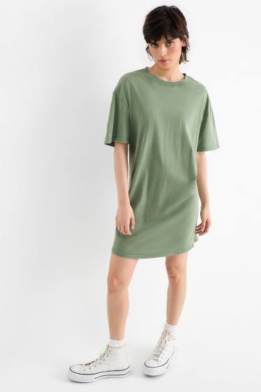 Dona - Vestit estil samarreta - verd