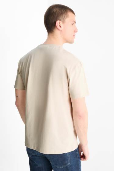 Heren - T-shirt - relaxed fit - Fender - licht beige