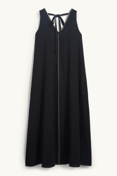 Femmes - Robe à encolure en V - noir