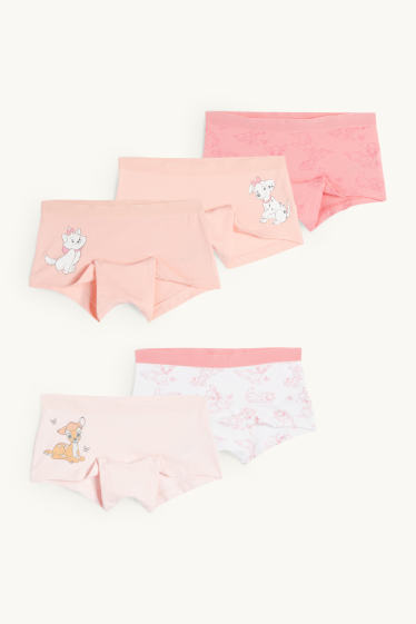 Kinder Mädchen - Multipack 5er - Disney - Boxershorts - pink