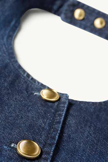 Damen - Jeans-Weste - dunkeljeansblau