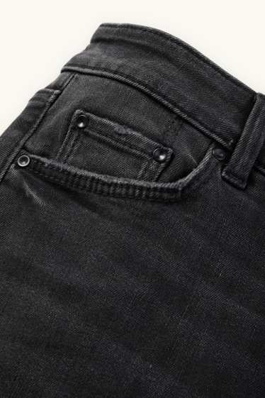 Dona - Texans curts - mid waist - LYCRA® - texà gris fosc