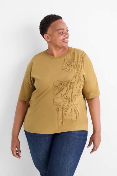 Dames - T-shirt - regular fit  - groen