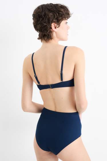 Mujer - Top de bikini - triangular - con relleno - LYCRA® XTRA LIFE™ - azul oscuro