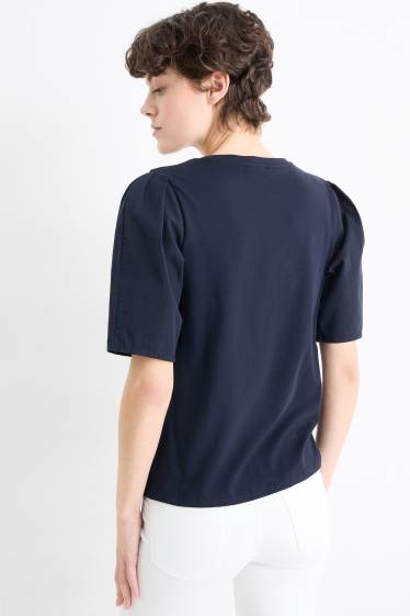 Women - T-shirt - regular fit - dark blue