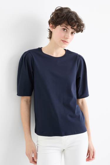 Women - T-shirt - regular fit - dark blue