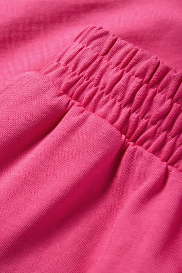 Femmes - Short basique en molleton - rose