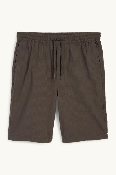 Hommes - Short - gris / marron